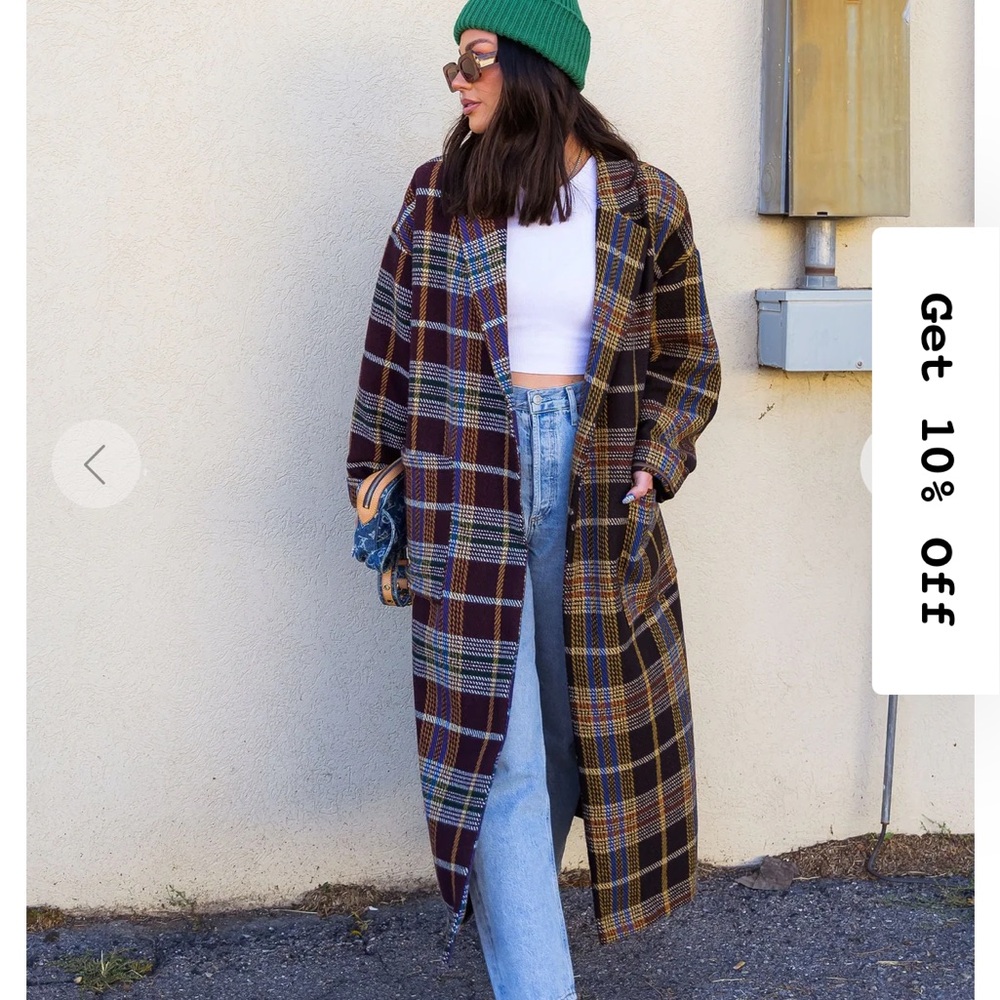 Dressed In LaLa Libra Longline Half + Half Coat